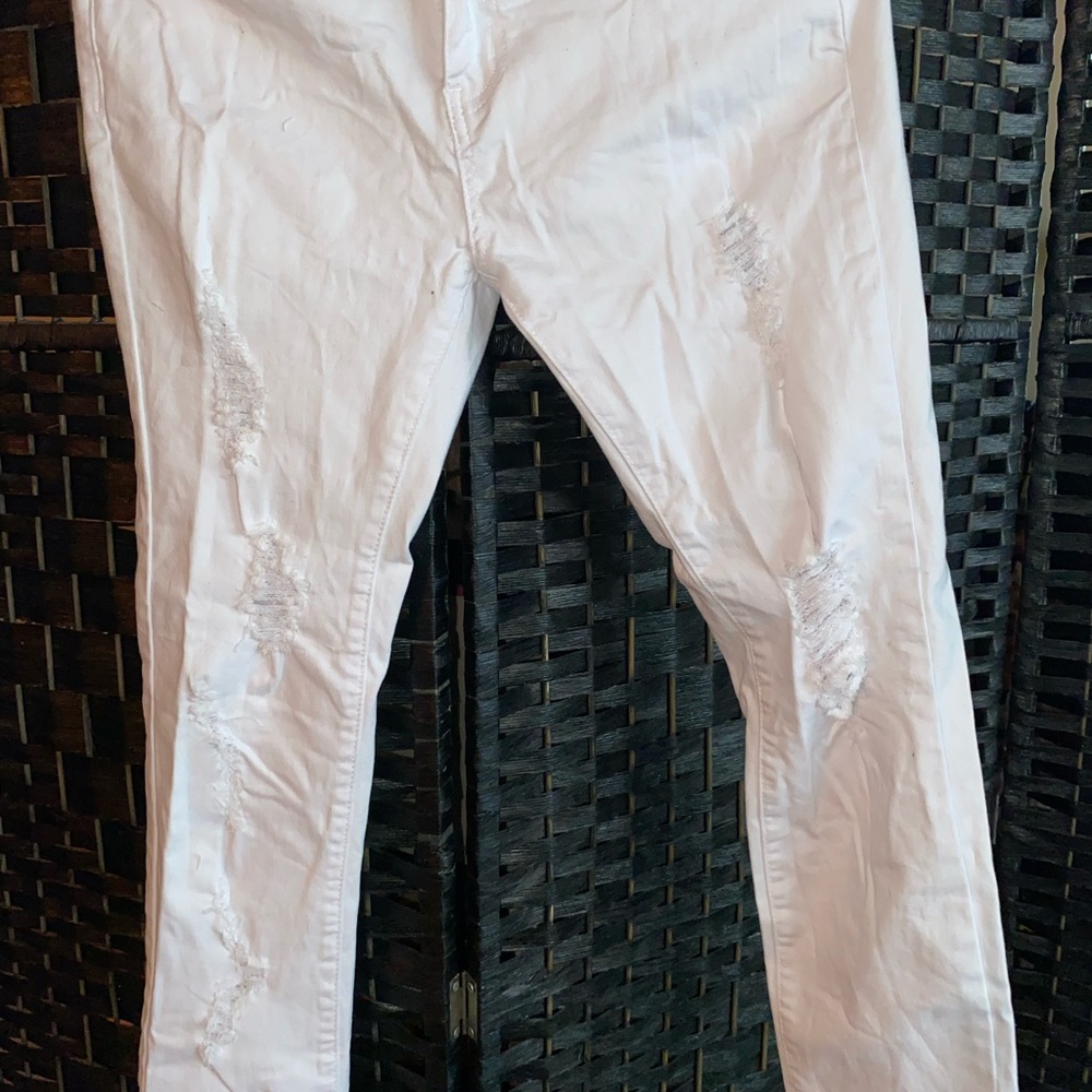 Bamboo jeans size 11 white